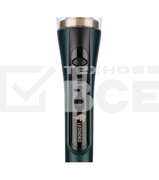 Щипцы для завивки волос Leonord LE-1201 зеленый/золотистый, 230 °C, 3 режима