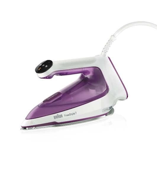 Утюг Braun FI7215VI белый/фиолетовый, 2000 Вт, 55 г/мин, 240 г/мин, 350 мл