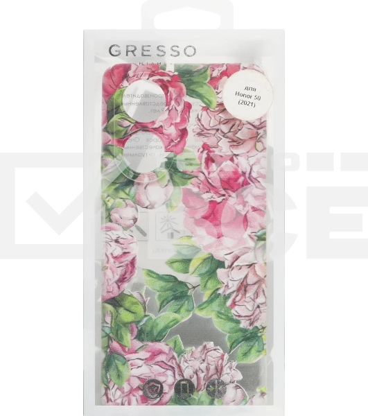 Чехол (клип-кейс) Gresso Air, для Honor 50, прозрачный/рисунок [gr17aaae9318]