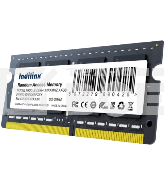 Оперативная память Indilinx, DDR4, 16GB (1x16 GB), 2666 MHz, CL19, SO-DIMM