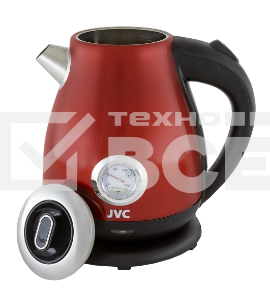 Чайник электрический JVC JK-KE1717 red, объем 1,7л, максимальная мощность 2200 Вт