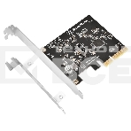 Контроллер Silverstone G56ECU070000010 SuperSpeed USB 20Gbps / internal USB-C Key-A 3.2 Gen 2x2 PCIe expansion card, фото3