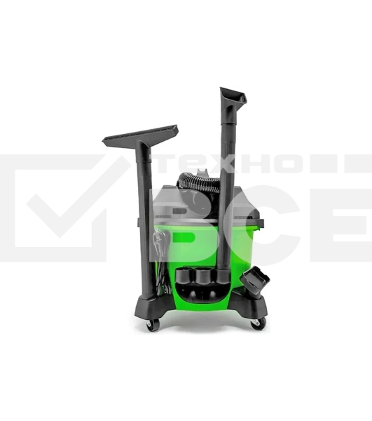Строительный пылесос GreenWorks G120WDV (4701207) зеленый, 1300 Вт, уборка сухая/влажная, пылесборник контейнер, 34 л