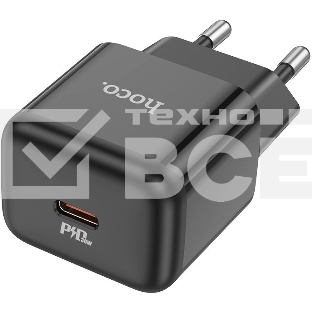 Сетевое зар./устр. Hoco N32 Glory Black 30W 3A+2A+1.5A (PD+QC+AFC) USB Type-C универсальное черный