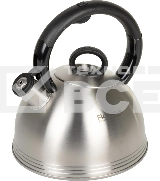 Чайник металлический Rondell 0237-RD-01, 2.4 л, стальной