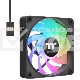 Вентилятор для корпуса Thermaltake CT120 EX Sync ARGB 120х120x25 черный 4-pin 28.5дБ (упак.:3шт) (CL-F181-PL12SW-A) Ret