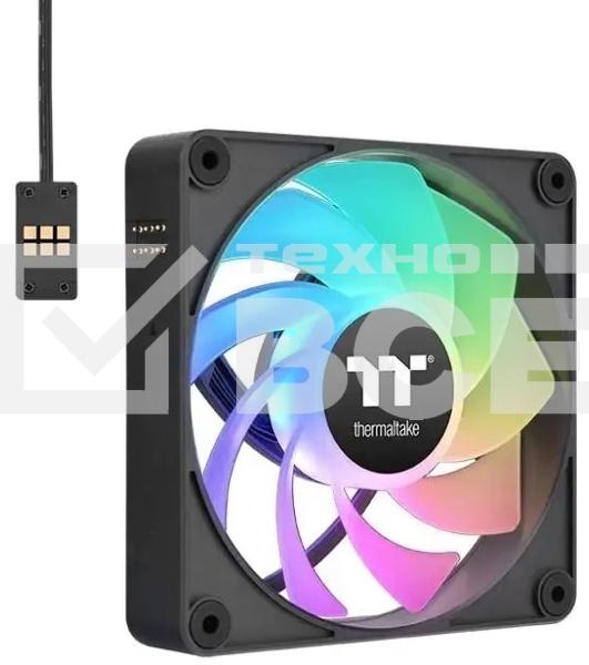 Вентилятор для корпуса Thermaltake CT120 EX Sync ARGB 120х120x25 черный 4-pin 28.5дБ (упак.:3шт) (CL-F181-PL12SW-A) Ret