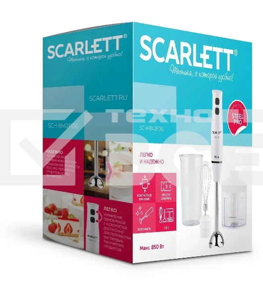 Блендер Scarlett SC-HB42F06  (белый)