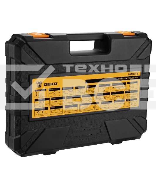 Набор инструментов для дома и авто в кейсе DEKO DKMT213