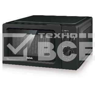 Микроволновая печь BBK 17MWS-782M/B черный, 17 л, 700 Вт, переключатели - поворотный механизм