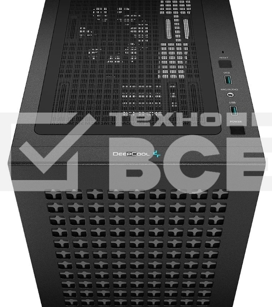Компьютерный корпус Deepcool CH370 черный без БП mATX 1x120мм 1xUSB 2.0 1xUSB 3.0 audio bott PSU