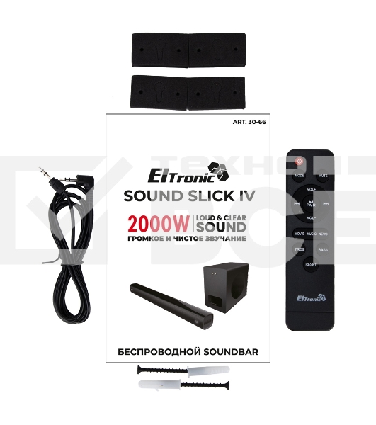 Саундбар ELTRONIC (30-66) SOUND SLICK 4, черный