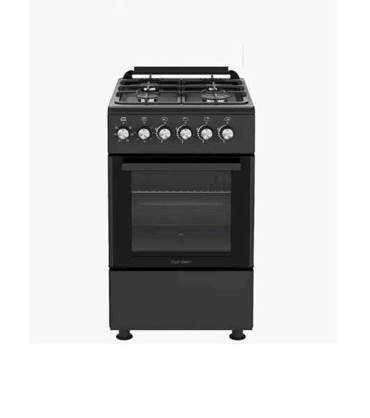 Плита комбинированная NORDEN FF5405GAZD Черный матовый