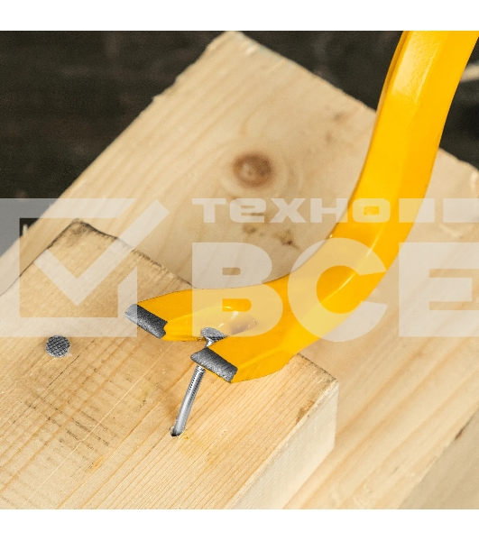 Лом-гвоздодер Denzel 900 мм, шестигранный 19 мм, окрашенный, сталь 65