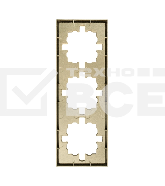 Рамка 3-мест. горизонт. ZIMA зол. LEZARD 704-3600-148