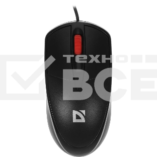 Мышь проводная Defender Icon MB-057 черный, 1000 dpi, USB, кнопки - 3