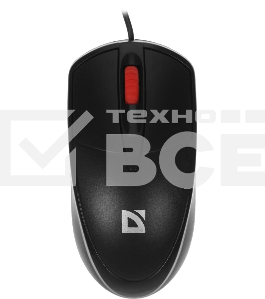Мышь проводная Defender Icon MB-057 черный, 1000 dpi, USB, кнопки - 3