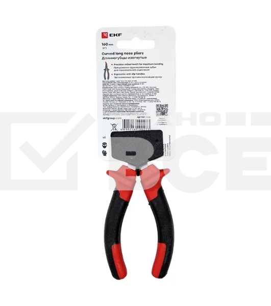 Длинногубцы EKF dgi-160-mas изогнутые, 160 мм Master Basic