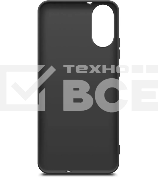 Чехол (клип-кейс) BORASCO Silicone Case для ZTE Blade A31 Plus черный (матовый)