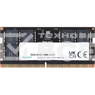 Оперативная память Apacer, DDR5, 8GB (1x8GB), 4800MHz, CL40, SO-DIMM