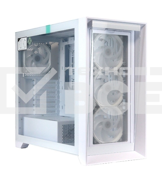Компьютерный корпус ACD Lagrange; ATX, White, FANS: 120mm ARGB: 3 Top + 1 Rear + HUB. Drive bay int: 3x3,5