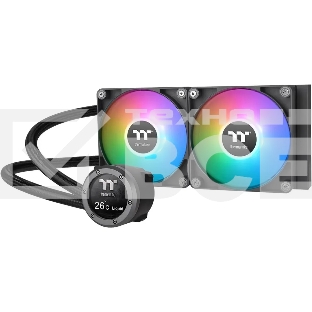 Система водяного охлаждения Thermaltake TH240 V2 Ultra ARGB Soc-AM5/AM4/1151/1200/1700 черный 4-pin 25.8dB Al+Cu LCD Ret (CL-W383-PL12SW-A)