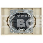 Розетка 2-местная IEK BRITE РС12-3-БрКр (BR-R21-16-K10-F) с заземлением, без защитных шторок, 16А в сборе, бежевый, фото2