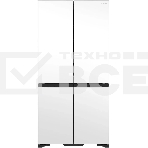 Холодильник Hitachi R-WB720PUC1 GPW белый стекло трехкамерный 357/103л морозилка снизу, No Frost, Side by Side, фото 1
