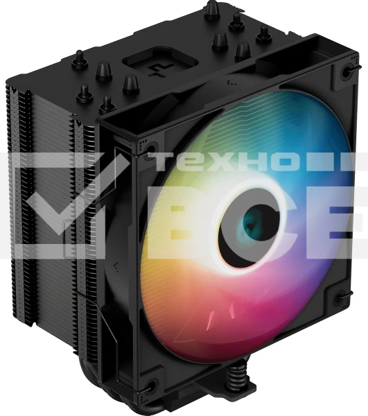 Кулер для процессора DEEPCOOL AG500 черный, 120 мм, алюминий/медь, 1850 об/мин, 29.4 дБ, 4 pin, 240 Вт, 155 мм