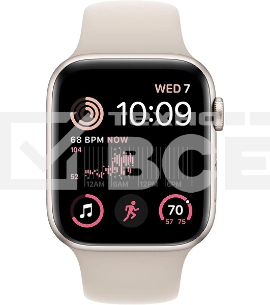 Смарт-часы Apple Watch SE 2024 A2723 44мм корп.сияющая звезда Sport Band рем.сияющая звезда разм.брасл.:M/L
