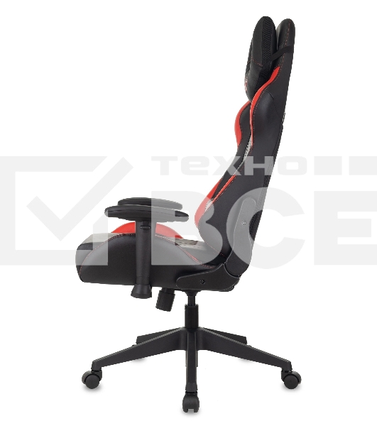 Кресло игровое Бюрократ VIKING 5 AERO RED черный/красный искусственная кожа