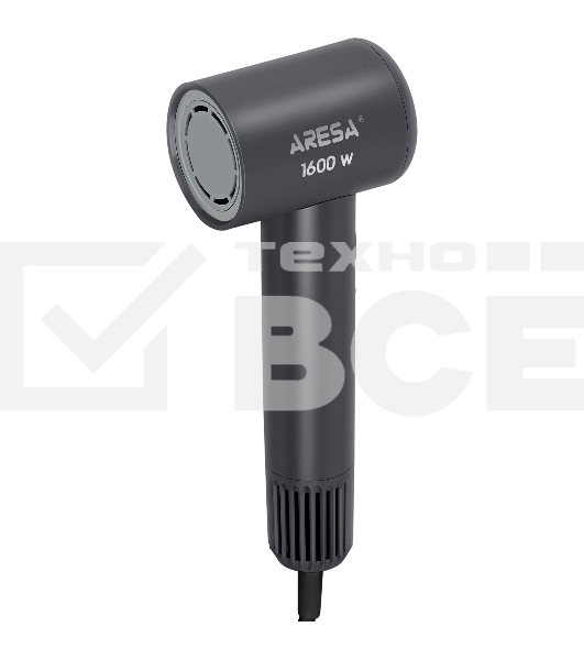 Фен ARESA AR-3233 графит, 1600 Вт, ионизация