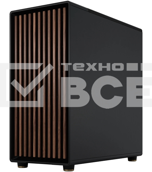 Компьютерный корпус без блока питания Case Fractal Design North XL, Full-Tower, 3x140мм, 2xUSB-A 3.0 + 1xUSB 3.2 Type-C E-ATX, ATX, mATX, mITX Wood panel Charcoal черный