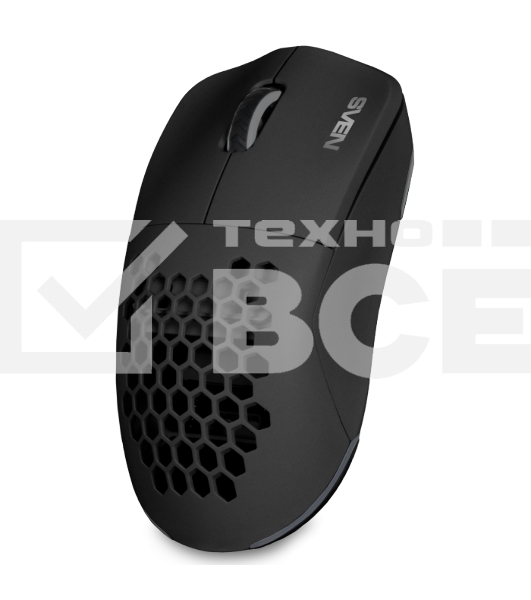 Мышь беспроводная SVEN RX-G980W черная (6+1кл. 50-26000 DPI, ПО, RGB-подсветка, игров. упак)