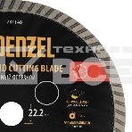 Диск алмазный отрезной Denzel ф230 х 22,2 мм, турбо, сухое резание, HWD92, фото5
