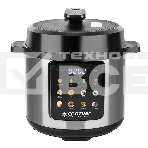 Скороварка-мультиварка электрическая Endever Vita-133 черный/стальной, 1200 Вт, 6 л, 12 авторежимов работы, книга рецептов, 2 шт/уп., фото 1