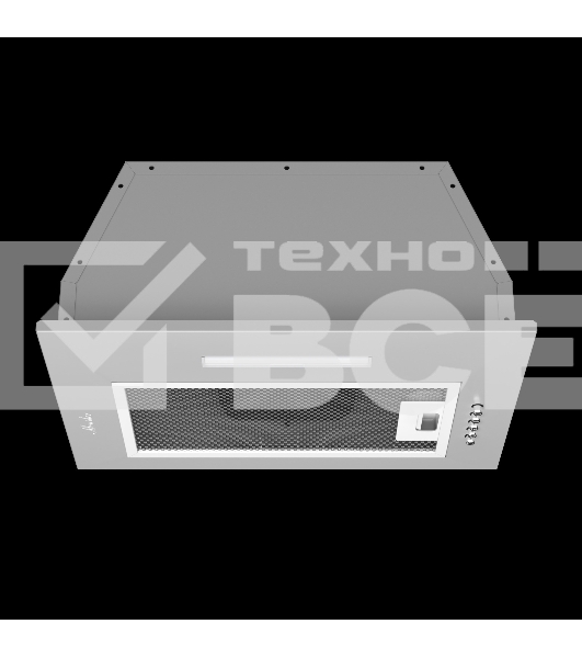 Вытяжка встраиваемая Monsher Angers 40 Acier серебристый, 40 см, 800 куб. м/ч, 45 дБ