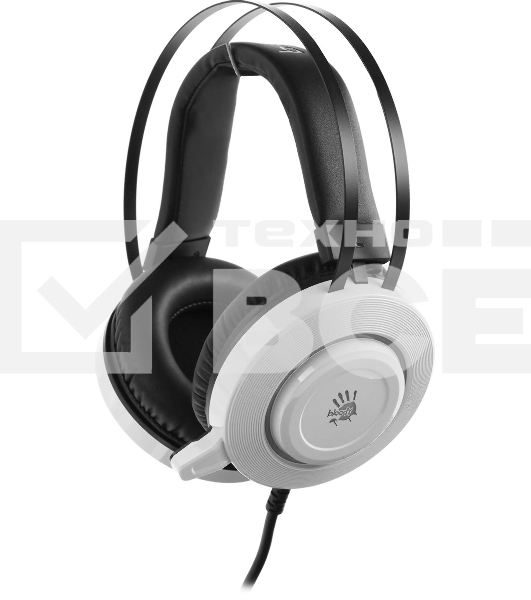 Гарнитура проводная с микрофоном A4Tech Bloody G521 белый 2.3м мониторные оголовье (G521 (WHITE))