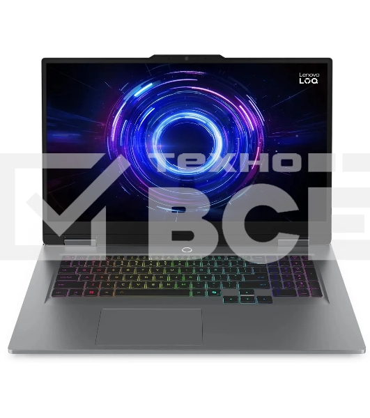 Ноутбук Lenovo LOQ 17IRX10 Core i5 13450HX 16Gb SSD512Gb NVIDIA GeForce RTX5050 8Gb 17.3' IPS FHD (1920x1080) без ОС grey WiFi BT Cam (83JH0089RK)