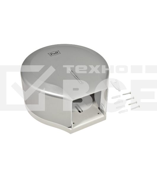 Диспенсер туалетной бумаги Рuff-7130S, хром, с замком, ABS-пластик