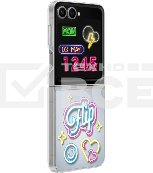 Чехол (клип-кейс) Samsung для Samsung Galaxy Z Flip6 Flipsuit Case Flip 6 (F741) прозрачный/прозрачный (EF-ZF741CTEGRU)