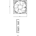 Кулер для корпуса Thermalright TL-S12RW Reverse (120x120x25mm, 4-pin PWM, ARGB, 47.6CFM, 23.2dBA, 1500RPM, White), фото2