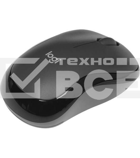 Мышь беспроводная Logitech M220 SILENT черный/серый, 1000 dpi, радиоканал, USB, кнопки - 3