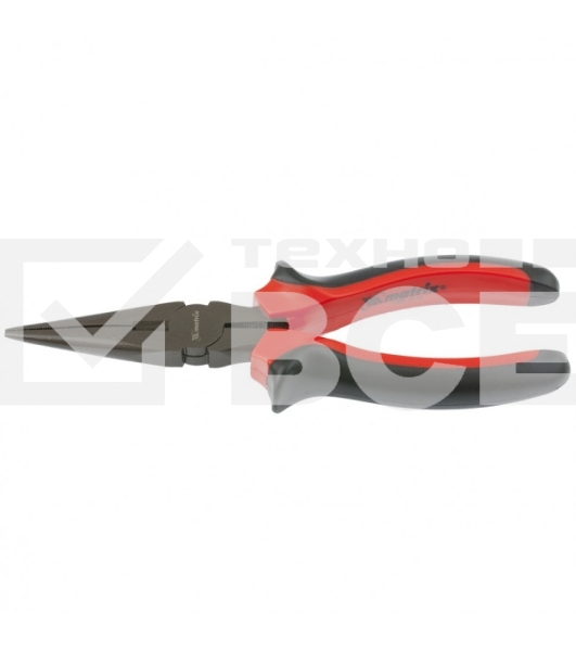 Длинногубцы Matrix 17160 черный Nickel, 180 мм, прямые, двухкомпонентные рукоятки