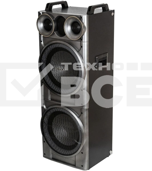 Минисистема SUPRA SMB-2150 черный 1200Вт FM USB BT SD (в комплекте: активн.+пассив.колонки)