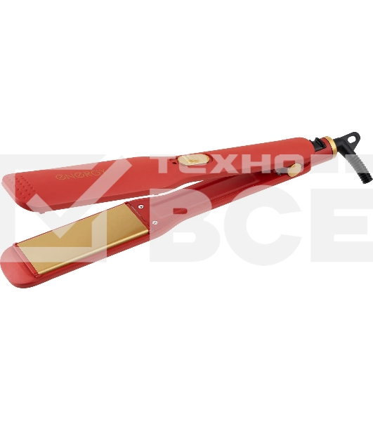 Выпрямитель для волос Energy EN-841 красный/золотистый, 39 мм, 200 °C, 1 режим