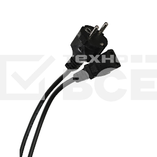 Кабель компьютер - розетка 220V (EURO) 1.8м, 3G 0,75mm медь, Telecom