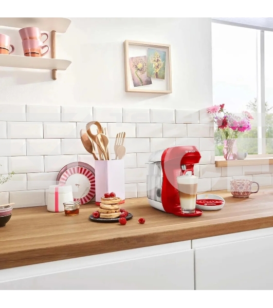 Кофемашина капсульная Bosch Tassimo TAS1006 Happy красный, исп. кофе - капсулы, 0.7 л, 1400 Вт.