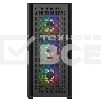 Компьютерный корпус Powercase ByteFlow Black, Tempered Glass, 4x 120мм ARGB fans, ARGB HUB, черный, ATX (CBFB-A4), фото5