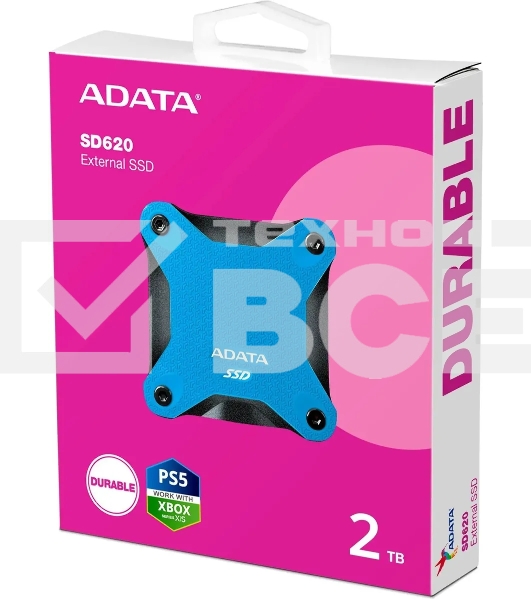 Внешний накопитель SSD A-Data USB3.1 2TB SD620-2TCBL SD620 2.5